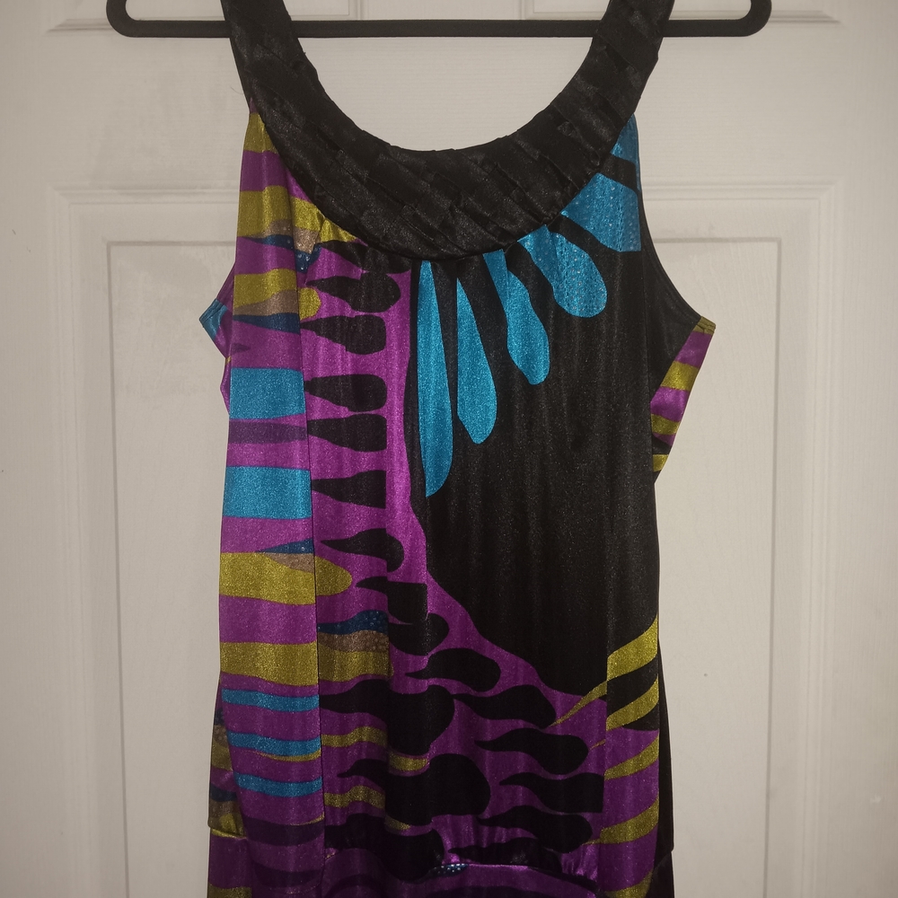 Heart Soul Black and Purple Dress